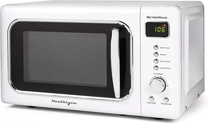 Nostalgia Retro Compact Countertop Microwave Oven